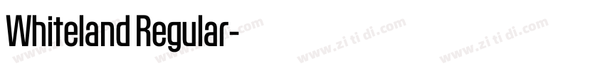 Whiteland Regular字体转换